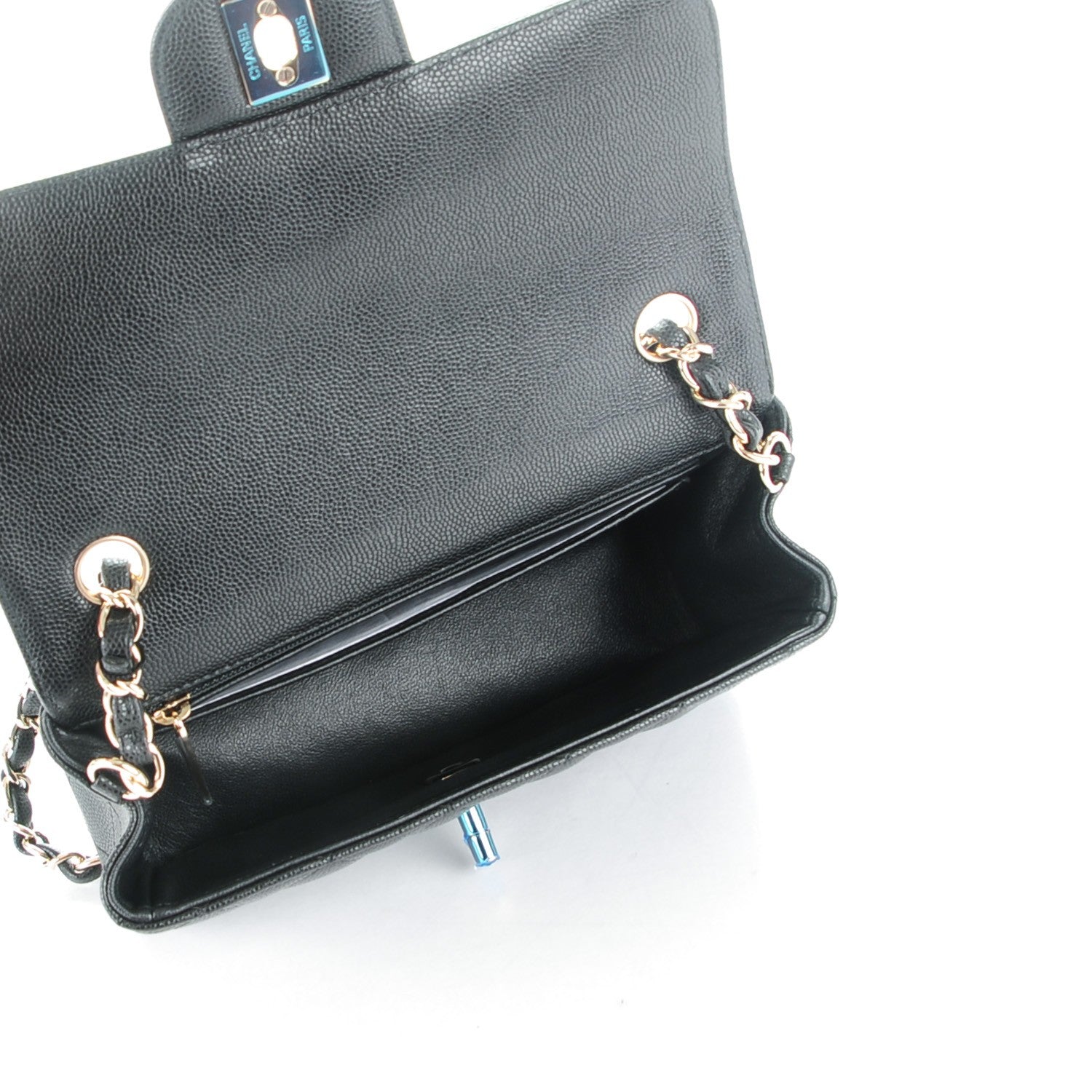 Chanel Caviar Quilted Mini Rectangular Flap Black 5 of 8