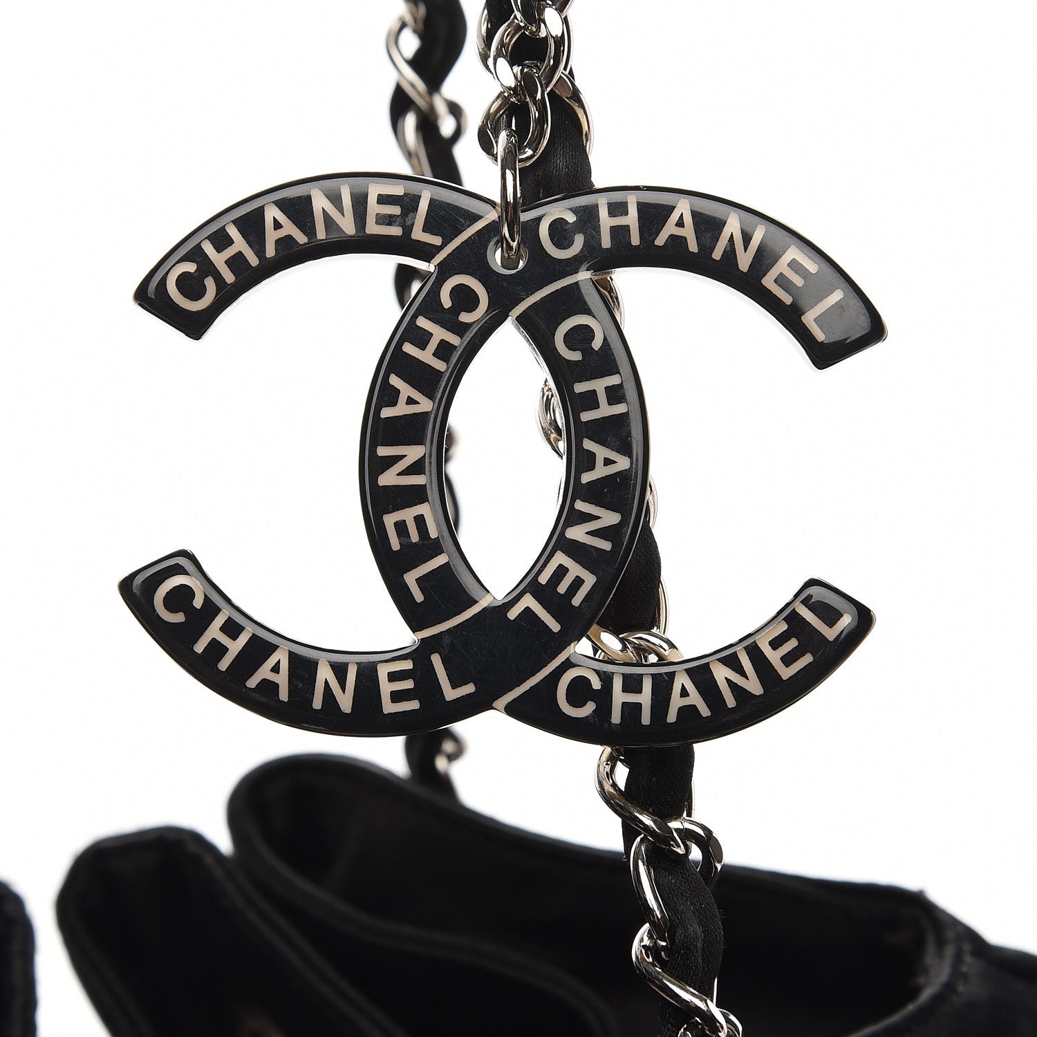 Chanel Satin Melrose Hobo Black 8 of 8