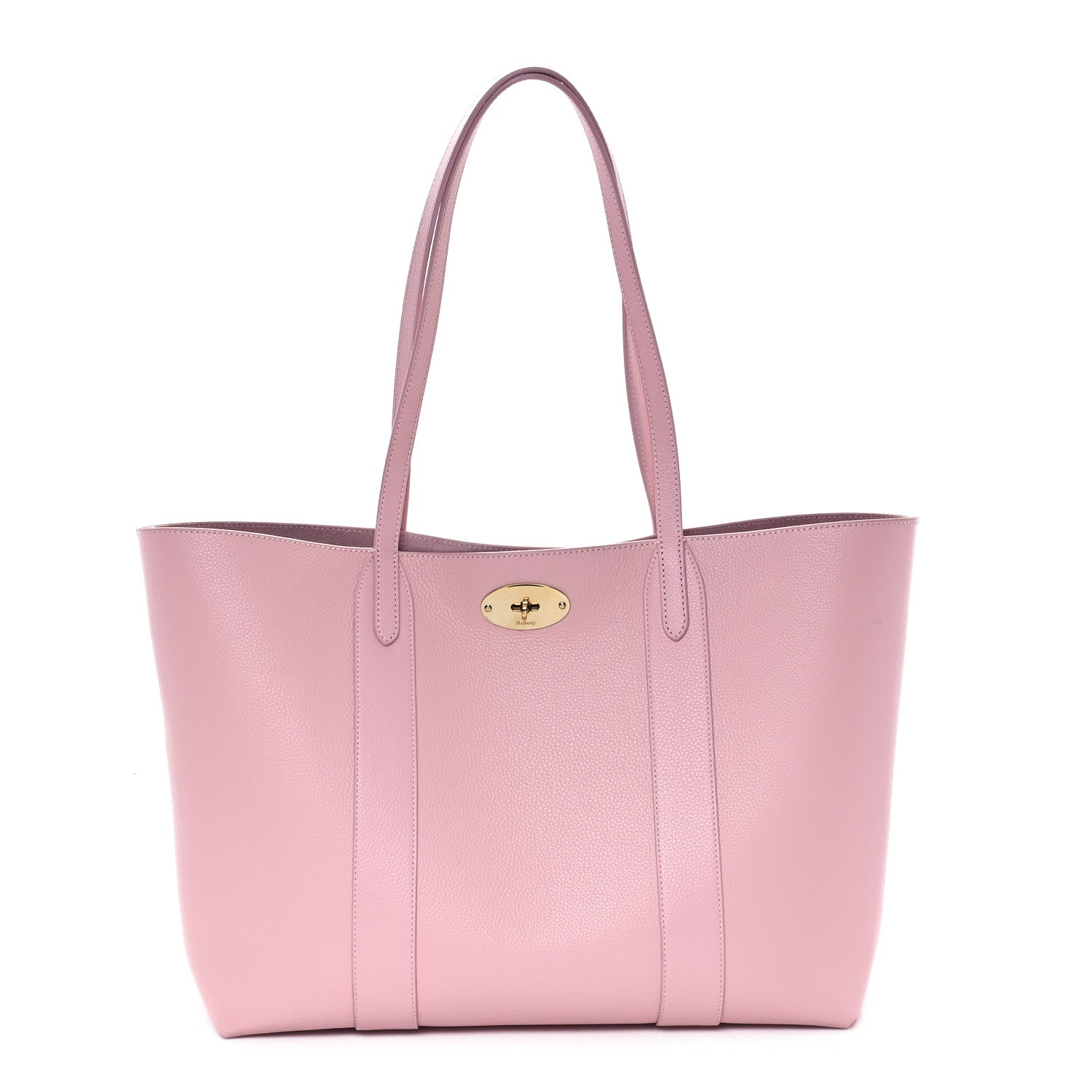 Mulberry Small Classic Grain Bayswater Tote Powder Pink 1 of 11