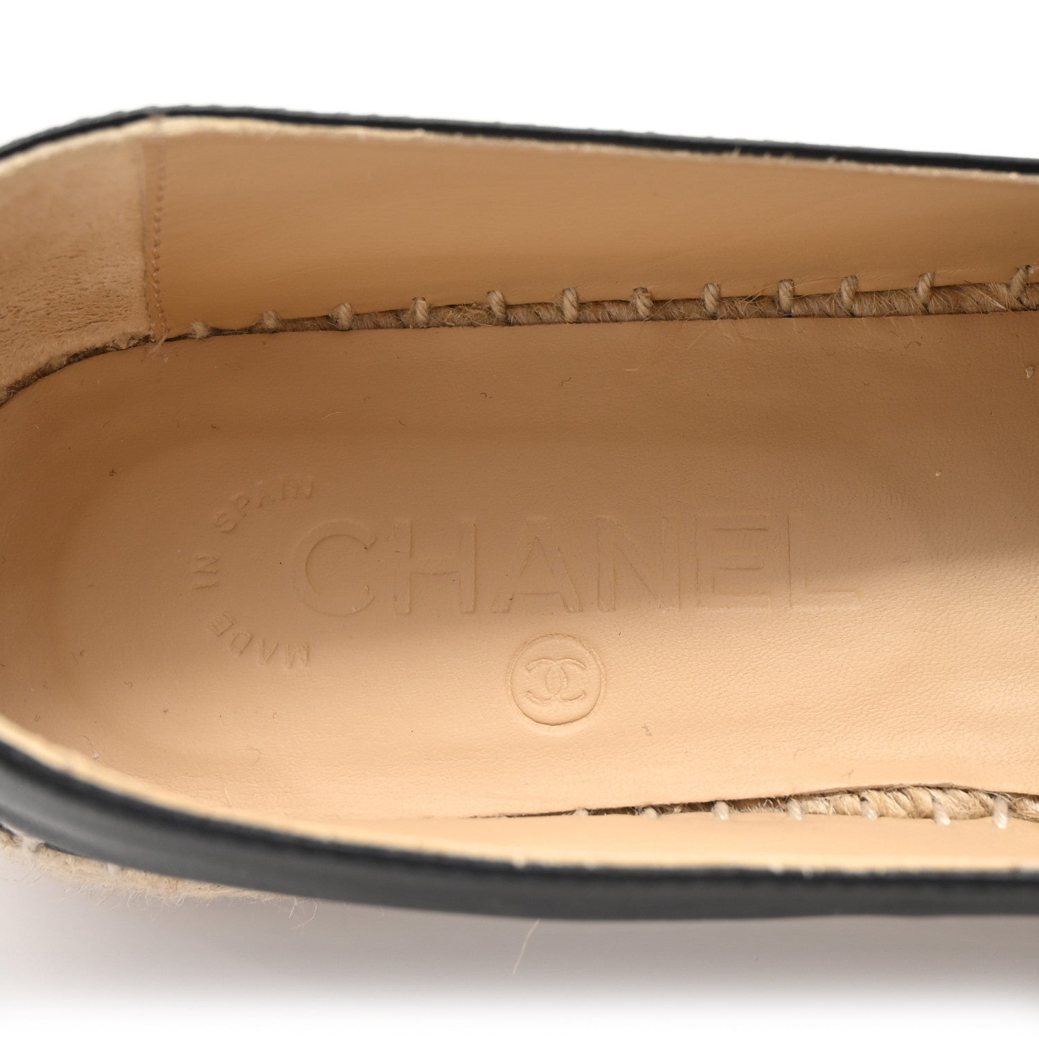 Chanel Lambskin CC Espadrilles 38 Black 8 of 9