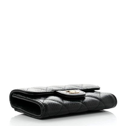 Chanel Caviar Quilted Flap Card Holder Wallet Black 4 of 9