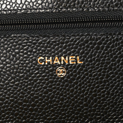 Chanel Caviar Quilted Wallet On Chain WOC Black 6 of 9