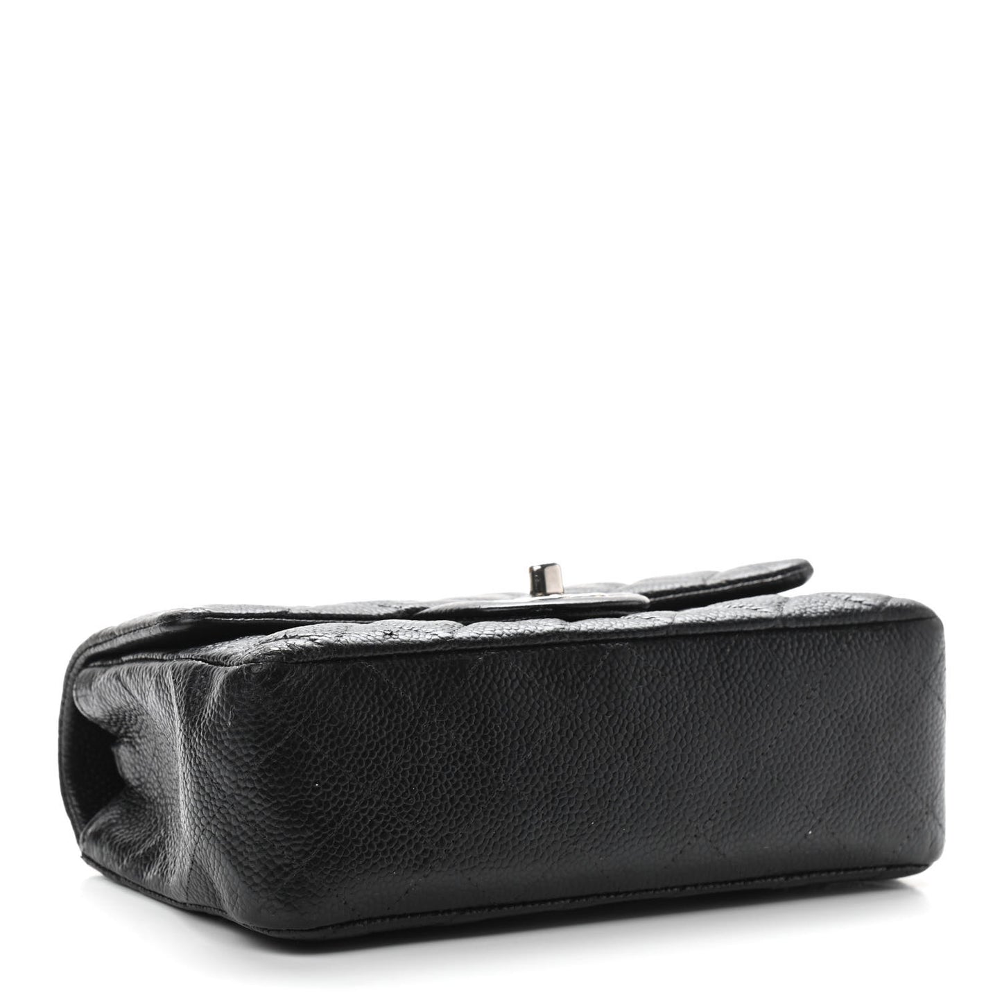 Caviar Quilted Mini Rectangular Flap Black
