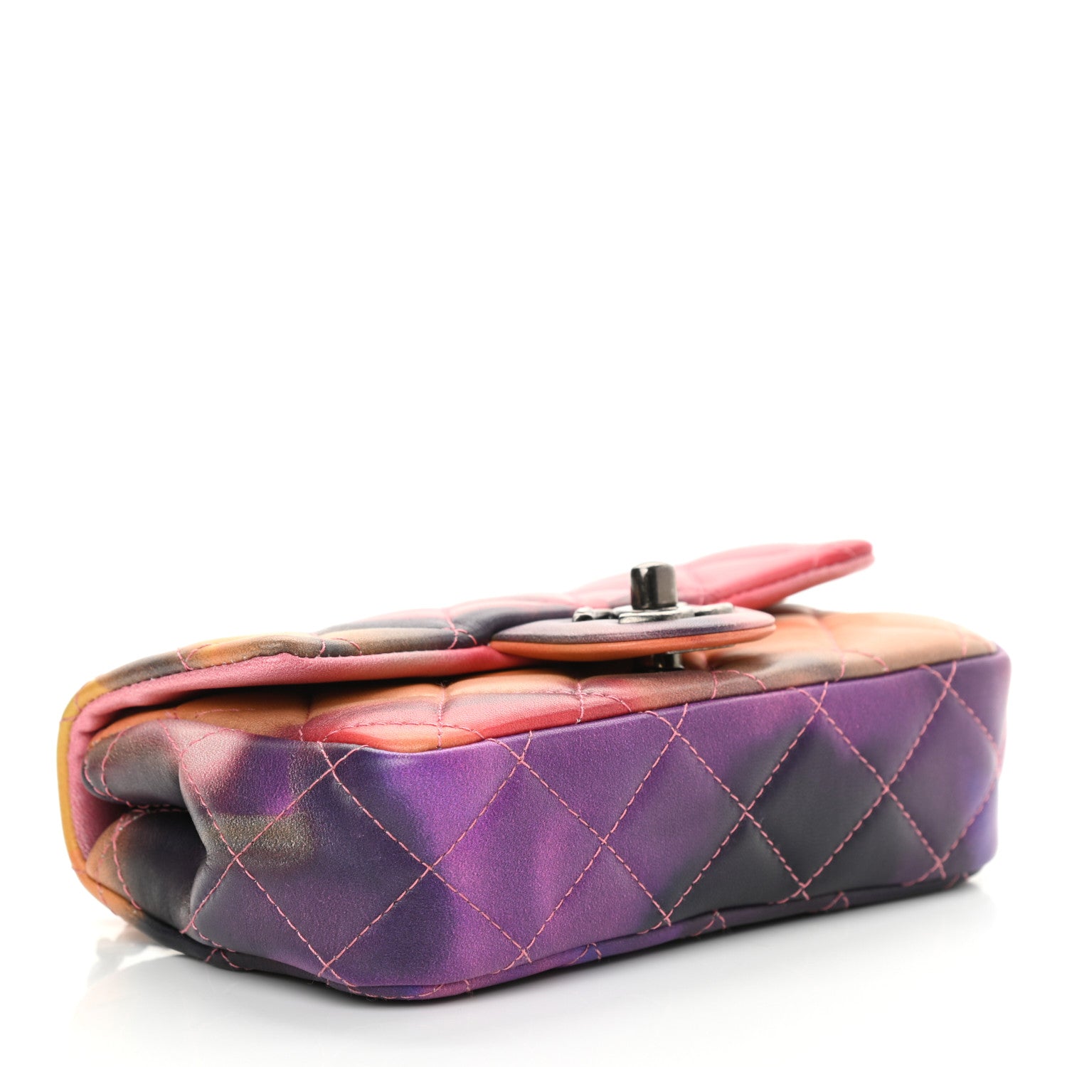 Chanel Printed Lambskin Quilted Mini Flower Power Flap 4 of 11