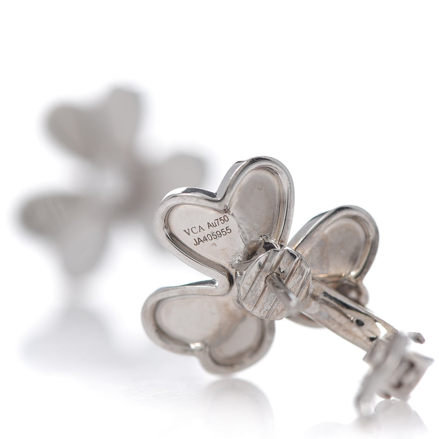 18K White Gold Diamond Small Frivole Earrings