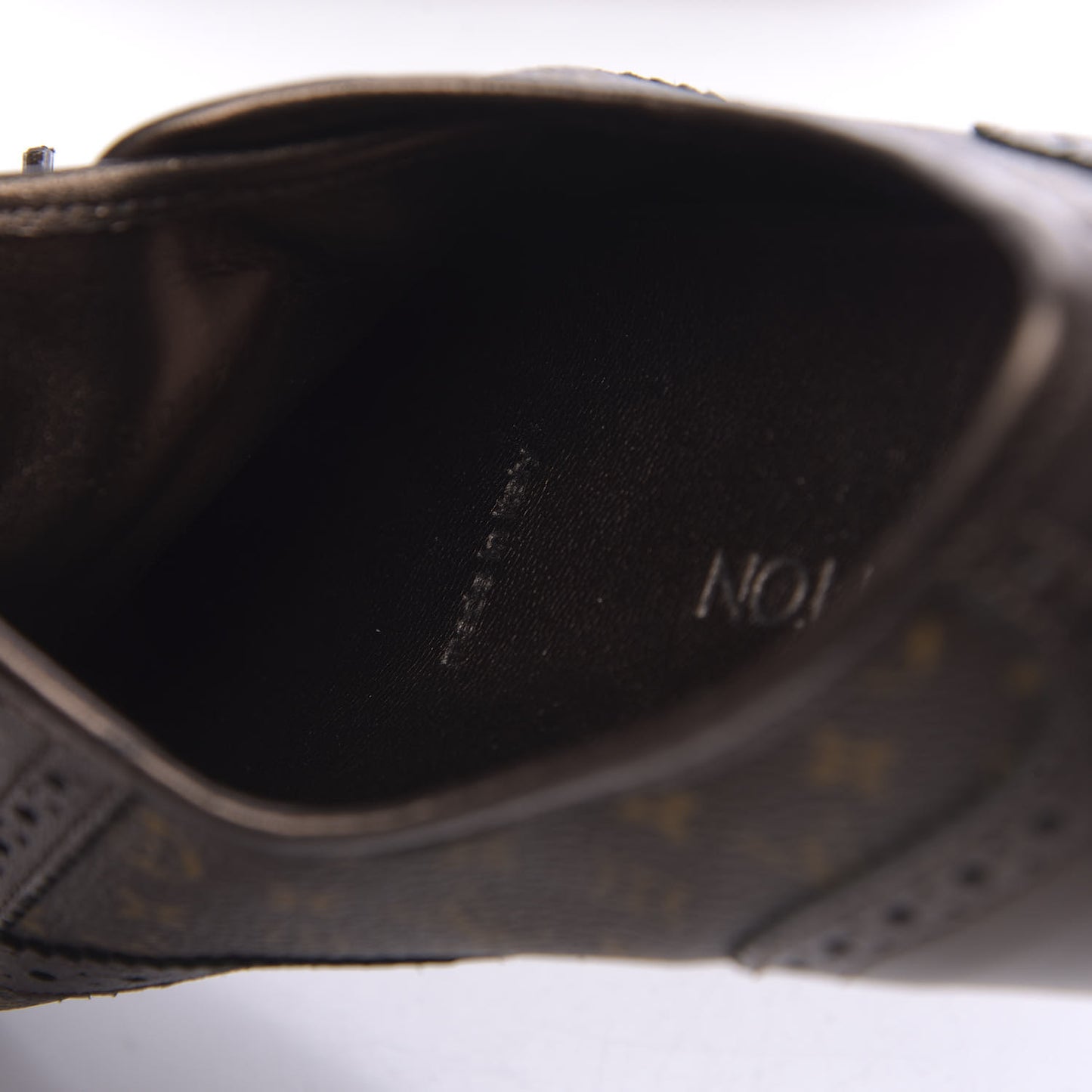 Calfskin Monogram Lyrics Sneakers 39.5 Bronze