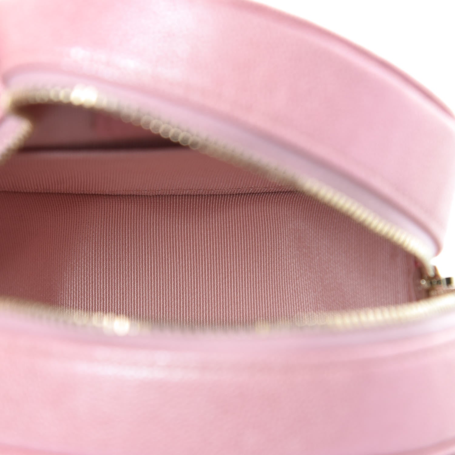 Chanel Iridescent Caviar Quilted Round Clutch With Chain Pink 5 of 8