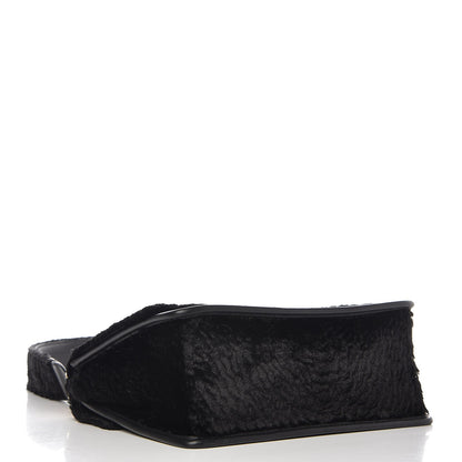 Fendi Velluto Astrakan Vitello Dolce F is Fendi Kan I Shoulder Bag Black 5 of 8