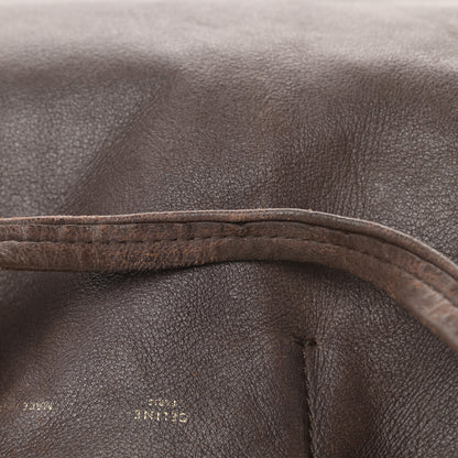 Celine Lambskin Vertical Cabas Brown 17 of 19