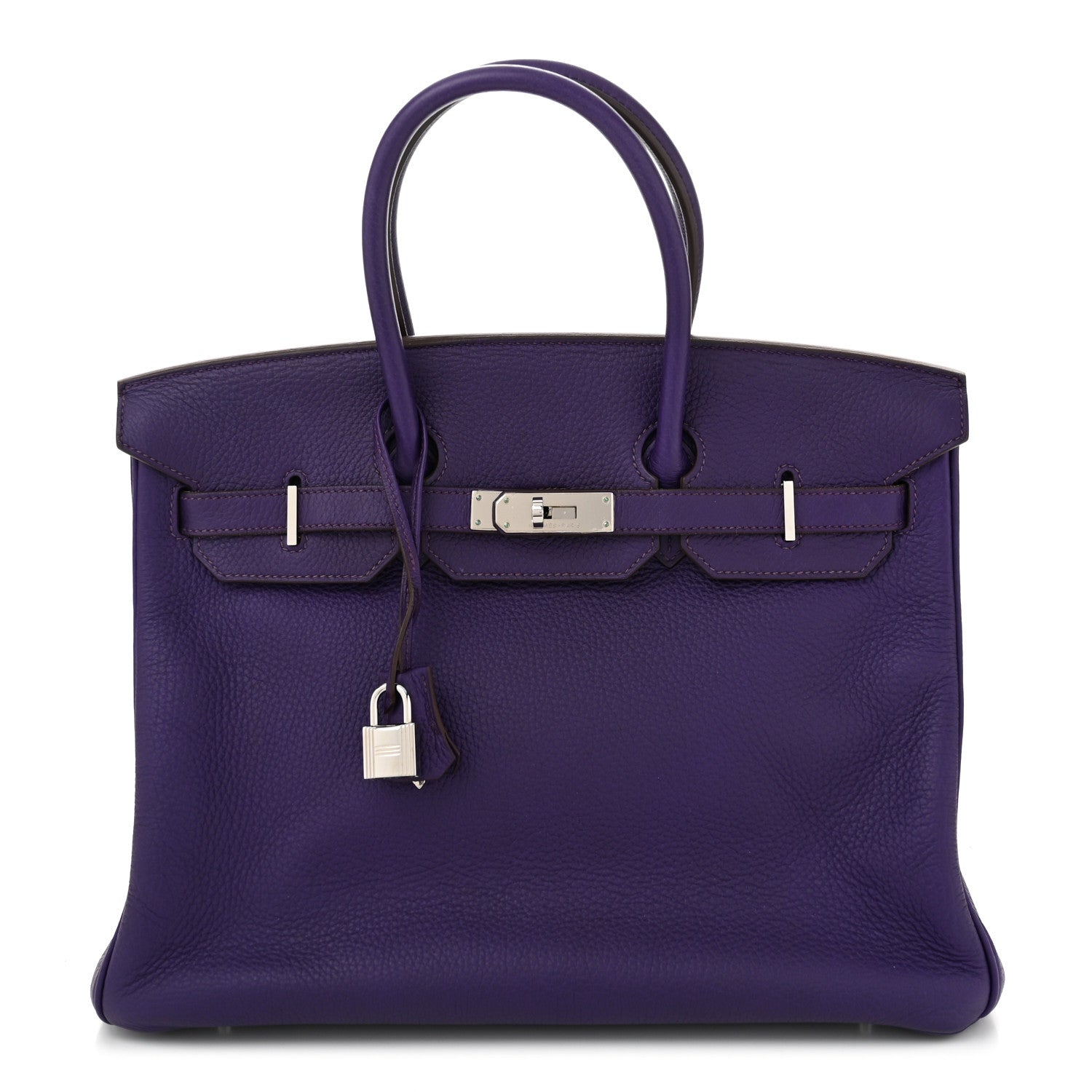 Hermes Taurillon Clemence Birkin 35 Iris 1 of 10