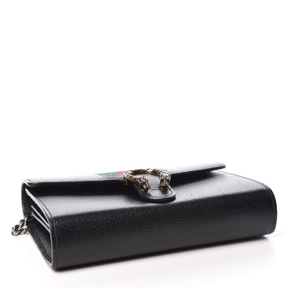 Gucci Calfskin Web Mini Dionysus Chain Wallet Black 4 of 10