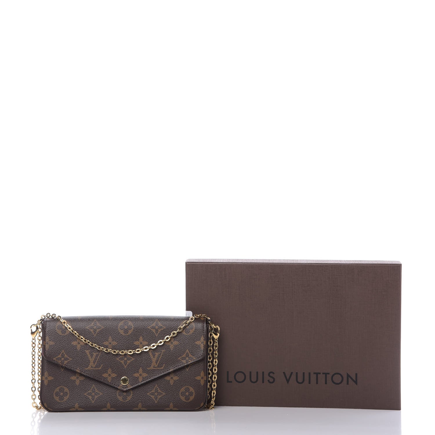 Louis Vuitton Monogram Pochette Felicie Chain Wallet Fuchsia 11 of 11