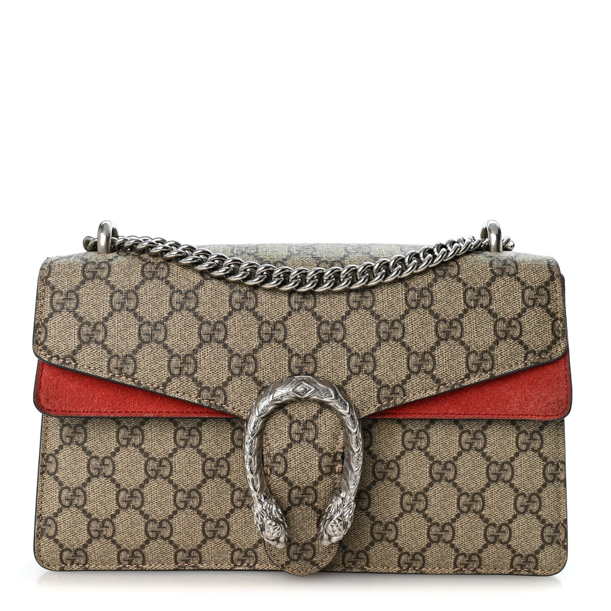 GG Supreme Monogram Small Dionysus Shoulder Bag Red