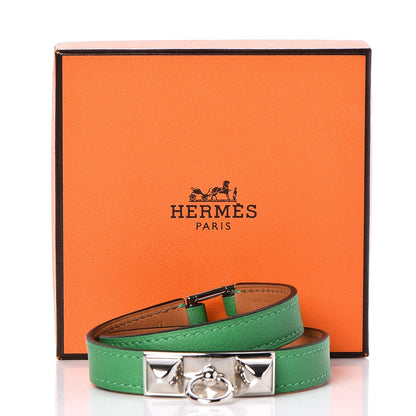 Hermes Swift Rivale Double Tour Bracelet M Bambou 7 of 7