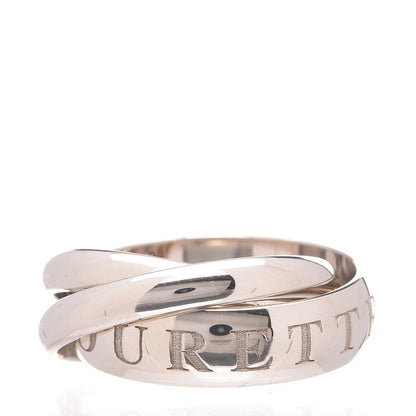 Cartier 18K White Gold 98 Xmas Limited Trinity Ring 51 5.75 4 of 6