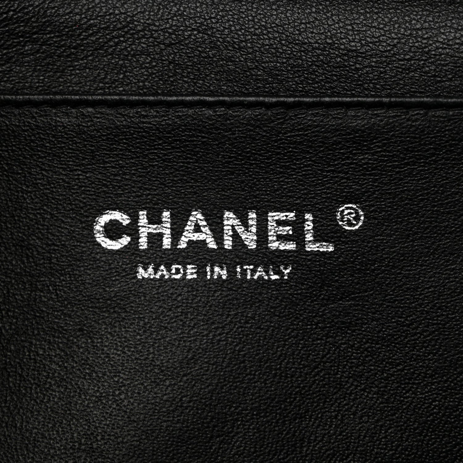 Chanel Striated Patent Quilted Clutch With Chain Flap Dark Grey 6 of 10