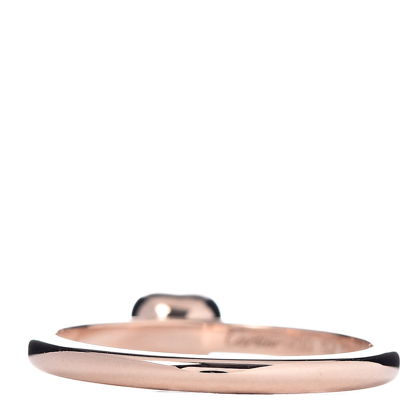 18K Pink Gold Diamond D'Amour Heart Ring 52 6