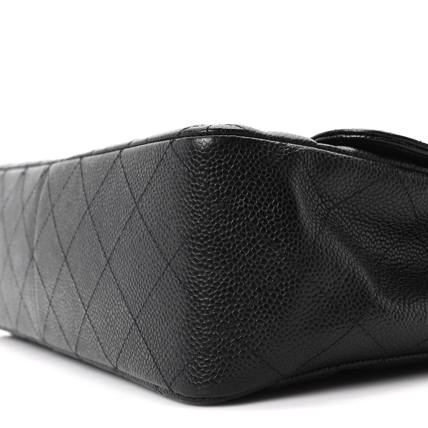Chanel Caviar Quilted Jumbo Single Flap Black 9 of 10