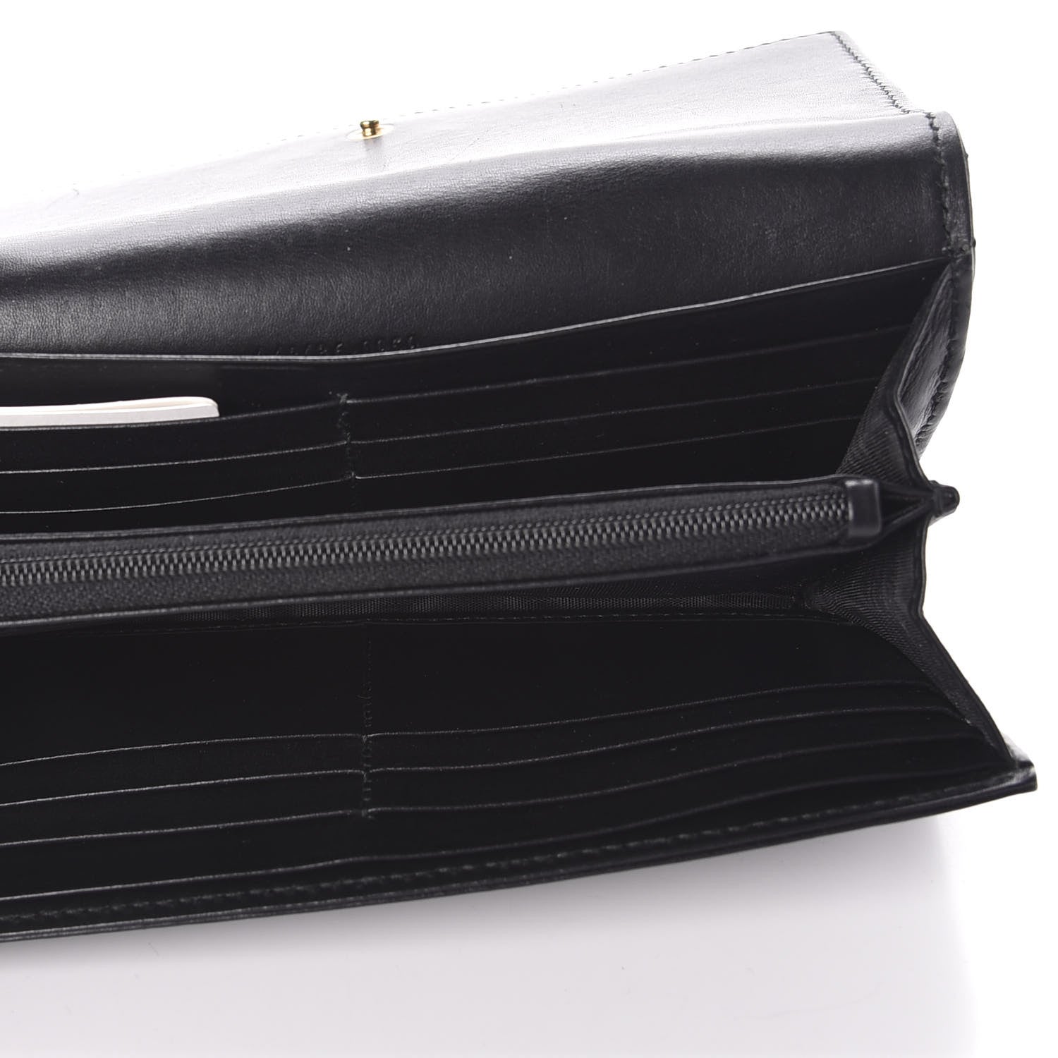Gucci Calfskin Matelasse GG Marmont Continental Wallet Black 7 of 9