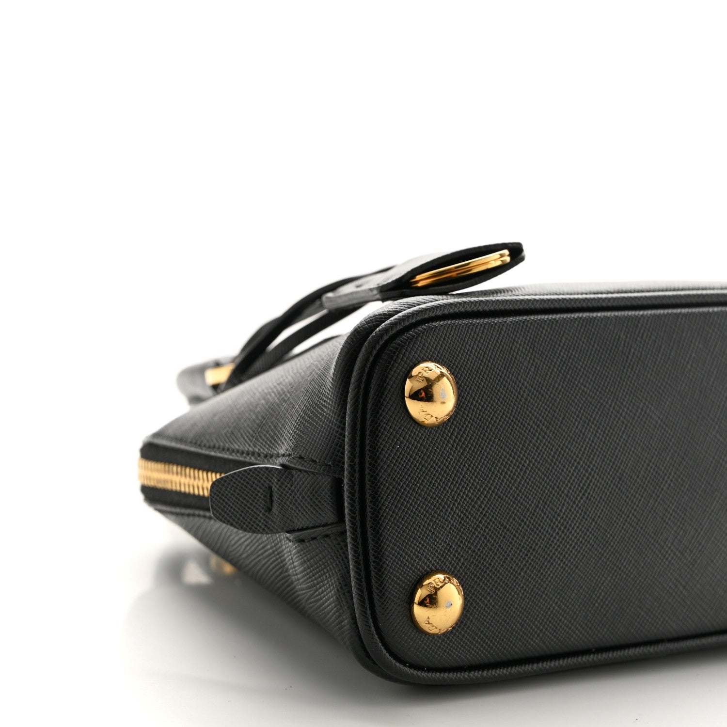 Prada Saffiano Lux Mini Promenade Tote Black 8 of 9
