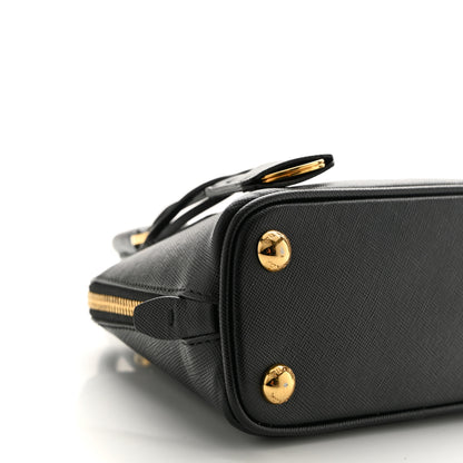 Prada Saffiano Lux Mini Promenade Tote Black 8 of 9