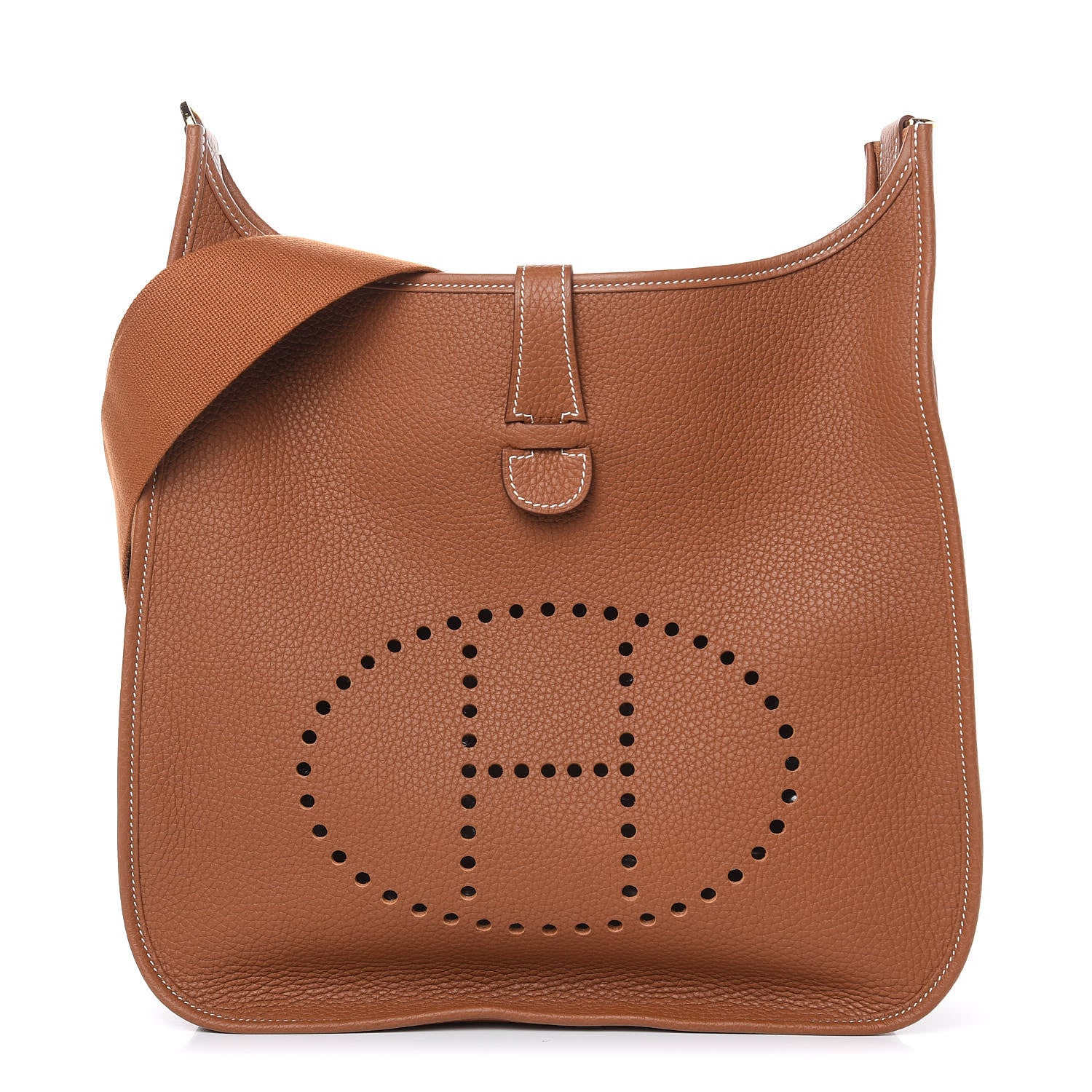 Hermes Taurillon Clemence Evelyne III GM Gold 1 of 11