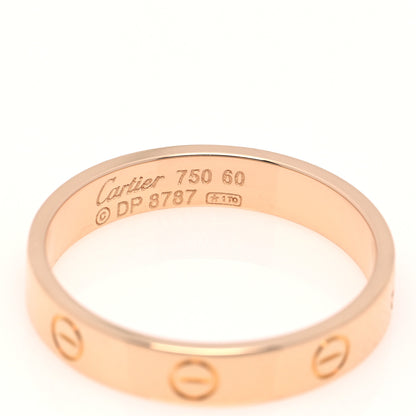 Cartier 18K Pink Gold 3.5mm LOVE Wedding Band Ring 60 9 4 of 4