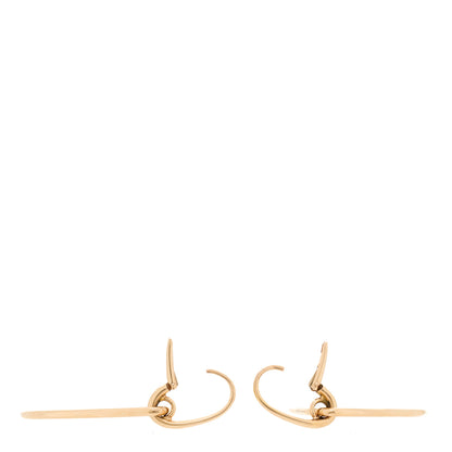 Pomellato 18K Yellow Gold Rhodoid Victoria Earrings Red 3 of 4
