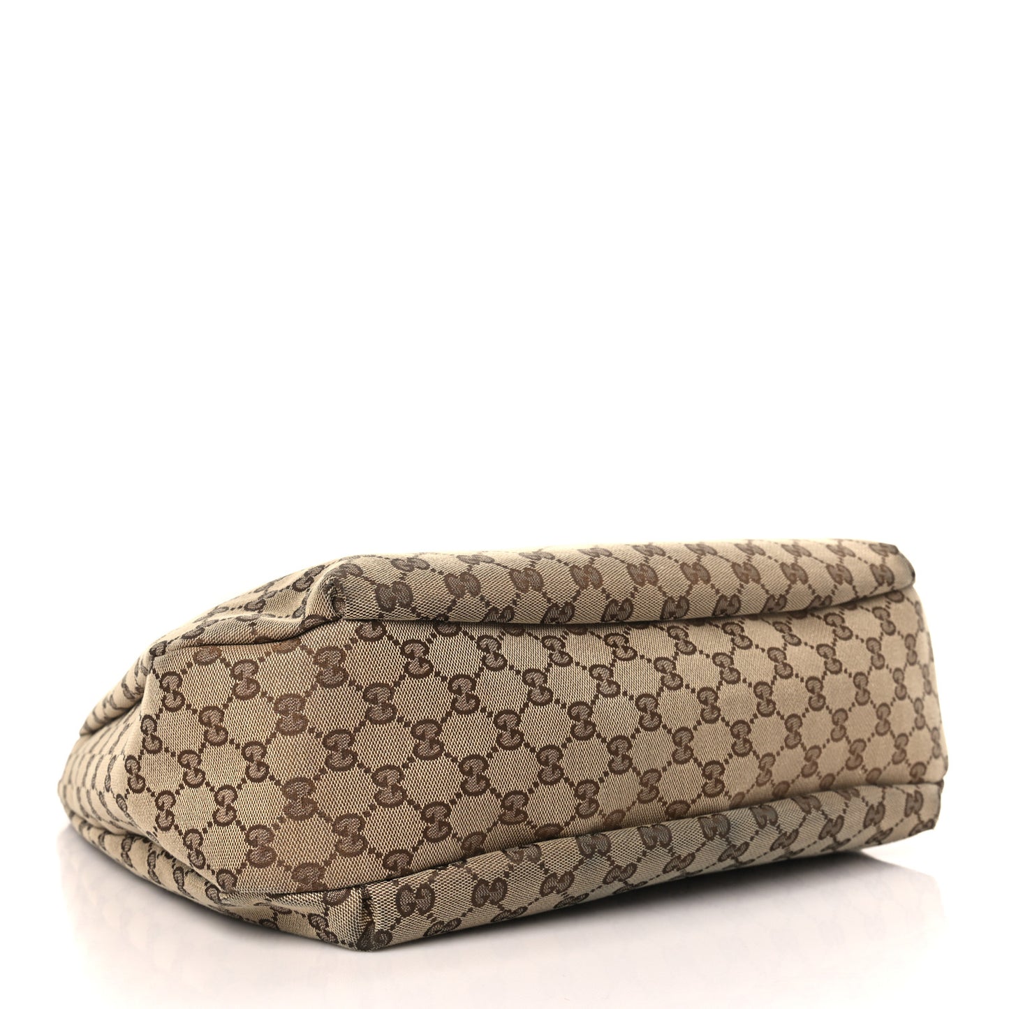 Monogram Large New Ladies Web Hobo Dark Brown