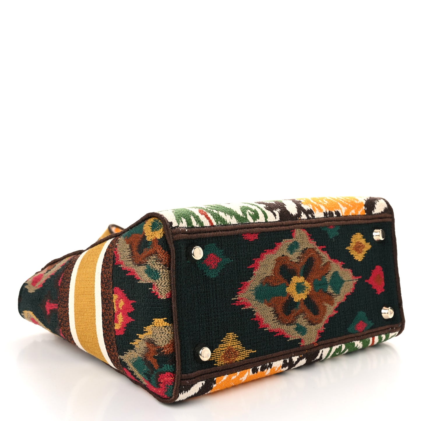 Canvas Embroidered Paisley Medium Lady D-Lite Multicolor