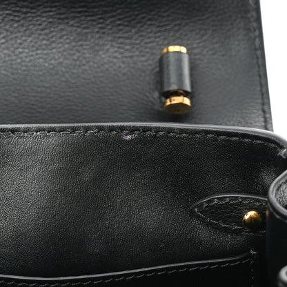 Versace Grained Calfskin Small La Medusa Top Handle Bag Black 10 of 11