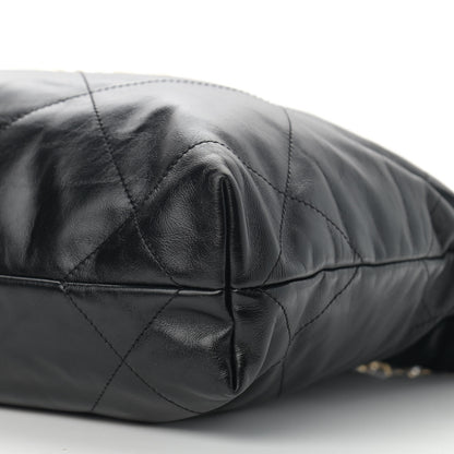 Chanel Shiny Calfskin Quilted Small Chanel 22 Black 11 of 11