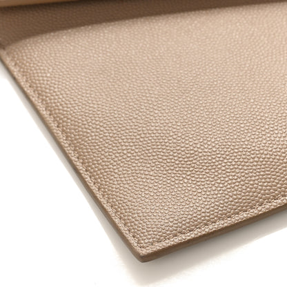 Saint Laurent Grain De Poudre Uptown Pouch Dark Beige 7 of 8