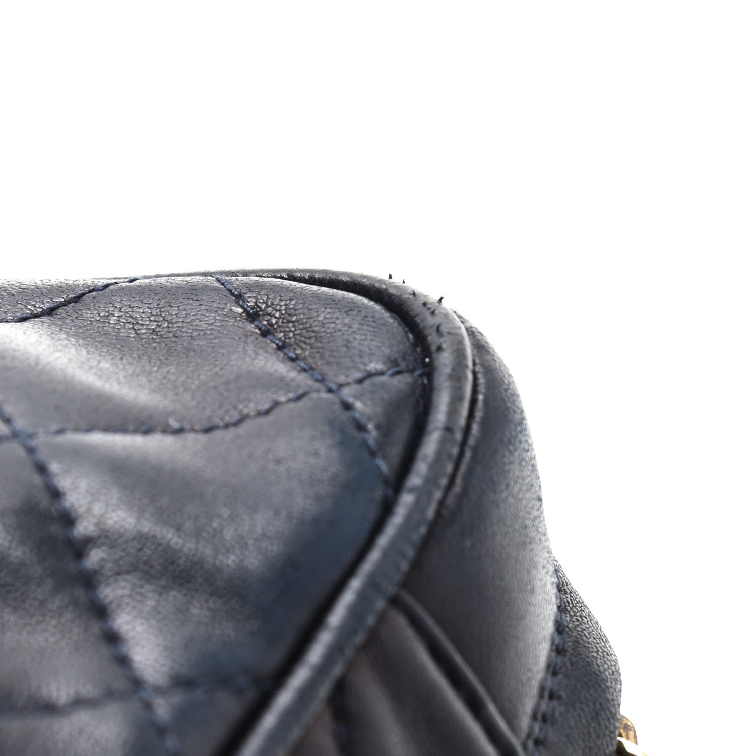 Chanel Lambskin Quilted Tassel Camera Case Navy 14 of 14