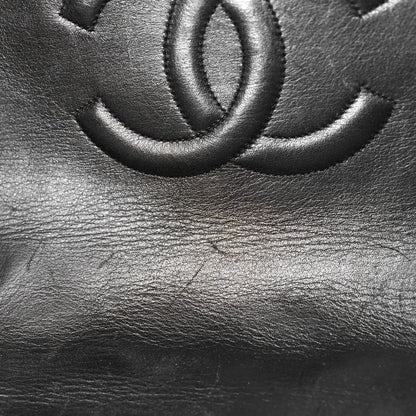 Chanel Lambskin Quilted XL Jumbo Single Flap Black 12 of 14