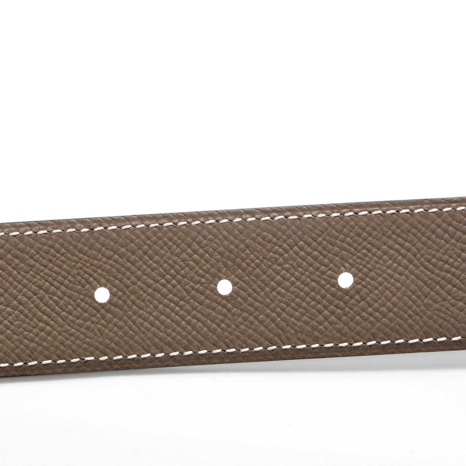Hermes Swift Epsom 32mm Collier De Chien CDC Belt 95 Black Etoupe 6 of 6