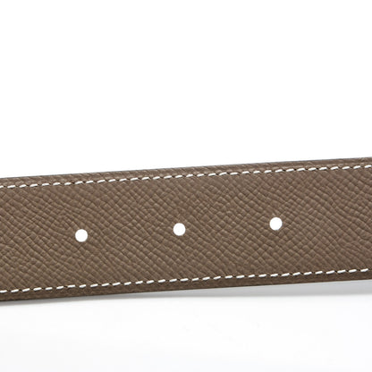 Hermes Swift Epsom 32mm Collier De Chien CDC Belt 95 Black Etoupe 6 of 6