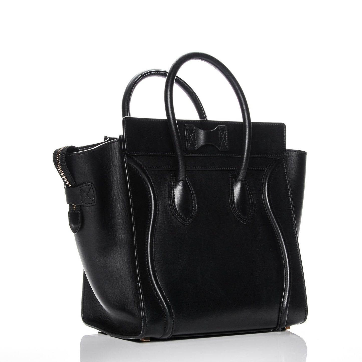 Smooth Calfskin Mini Luggage Black