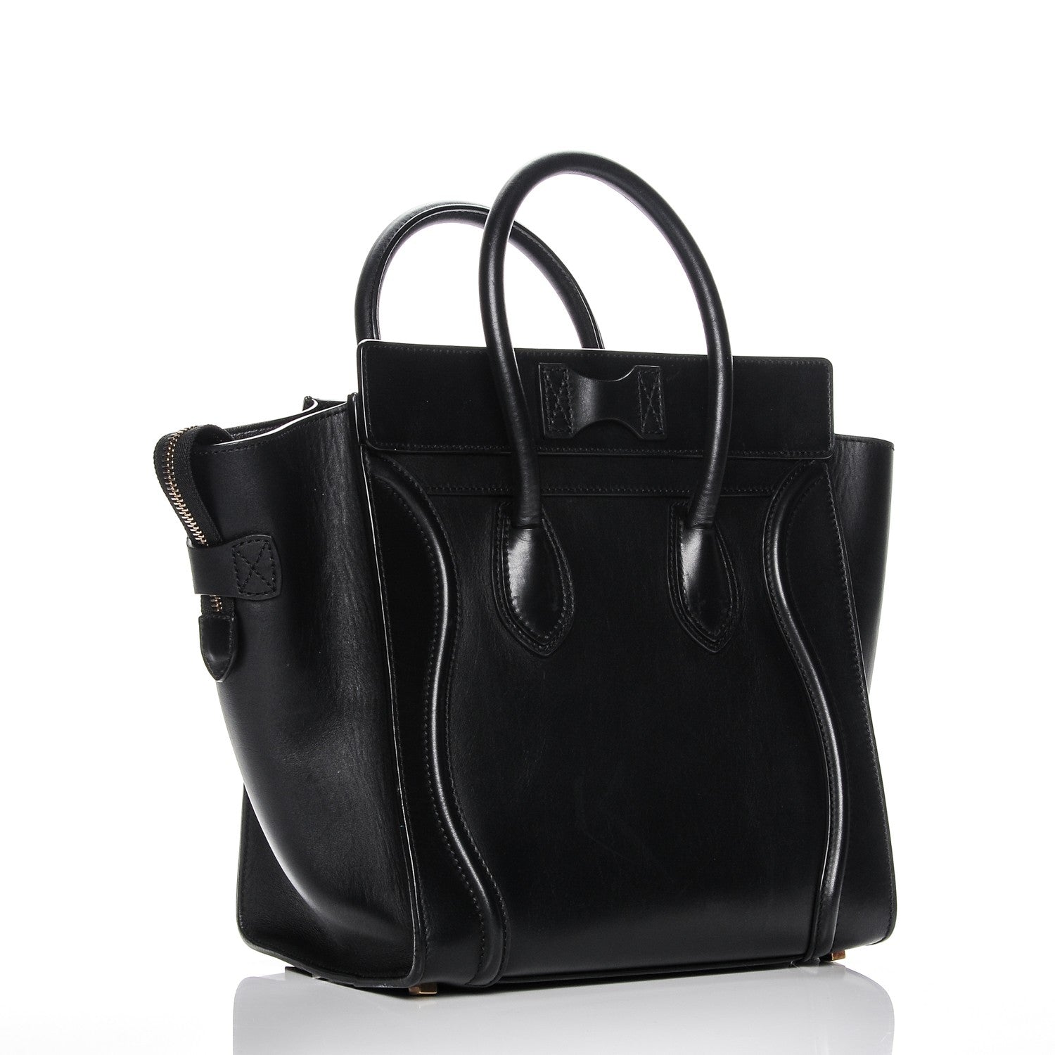 Celine Smooth Calfskin Mini Luggage Black 3 of 10