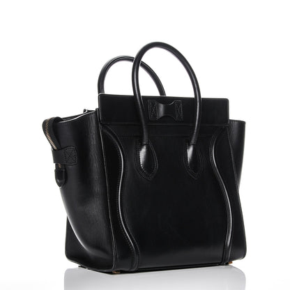 Celine Smooth Calfskin Mini Luggage Black 3 of 10