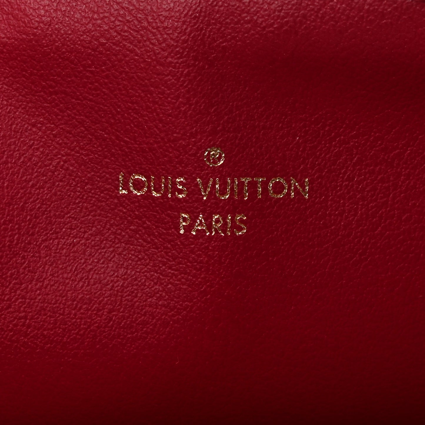Monogram Felicie Chain Wallet Zippered Insert Fuchsia