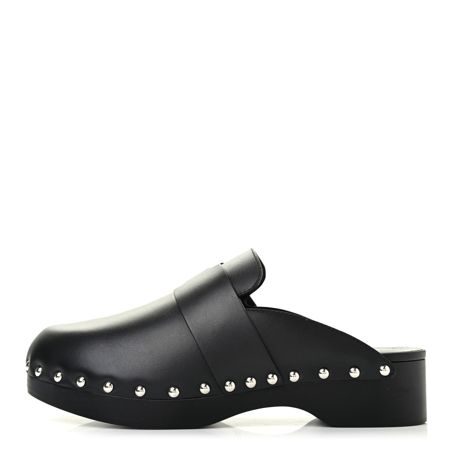 Calfskin Calya Mules 36 Black