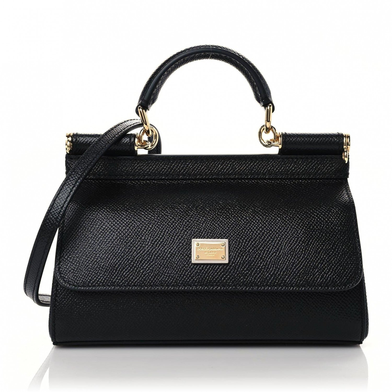 Dolce & Gabbana Dauphine Small Miss Sicily Satchel Black 1 of 9