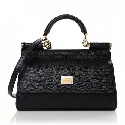 Dolce & Gabbana Dauphine Small Miss Sicily Satchel Black 1 of 9