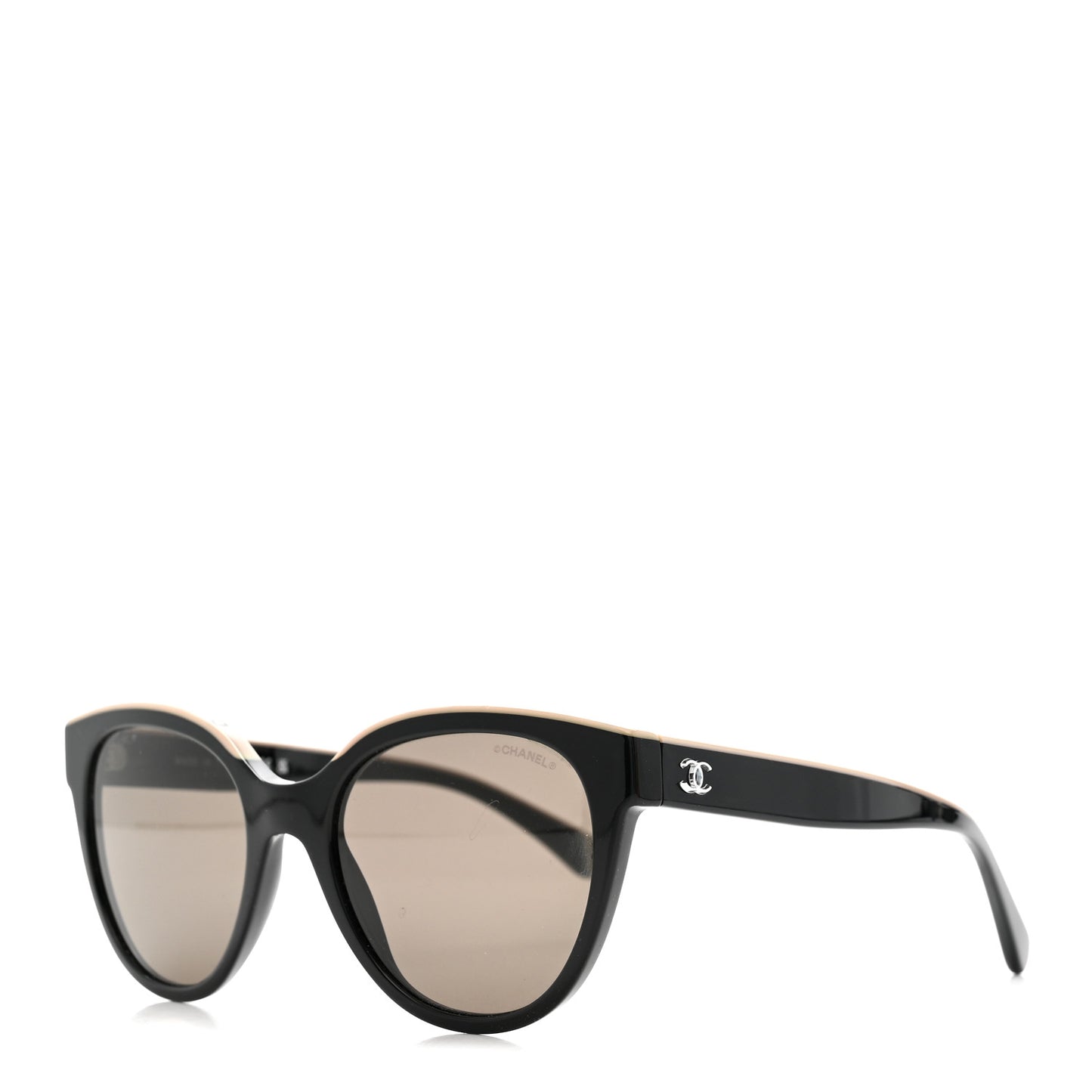 Acetate CC Butterfly Sunglasses 5414 Black Beige