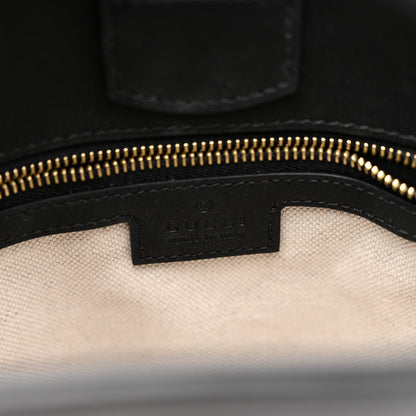Gucci Arabella Calfskin Horsebit 73 Medium Bucket Bag Black 6 of 10
