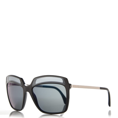 Chanel Square Fall Sunglasses 5378 Black Blue 1 of 9