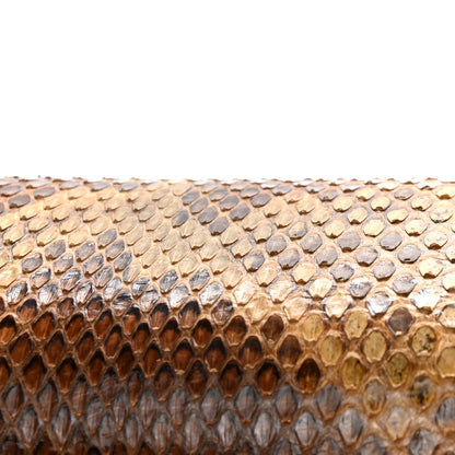 Gucci Snakeskin Medium New Bamboo Top Handle Bag Natural 12 of 15