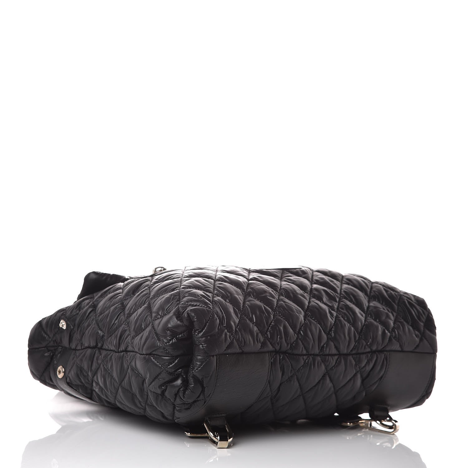 Chanel Nylon Quilted Coco Cocoon Backpack Black 4 of 10
