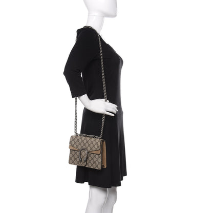 Gucci GG Supreme Monogram Mini Dionysus Shoulder Bag Taupe 2 of 10